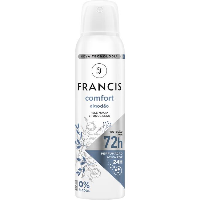 Desodorante Aerossol Francis Comfort Algodão 150ml
