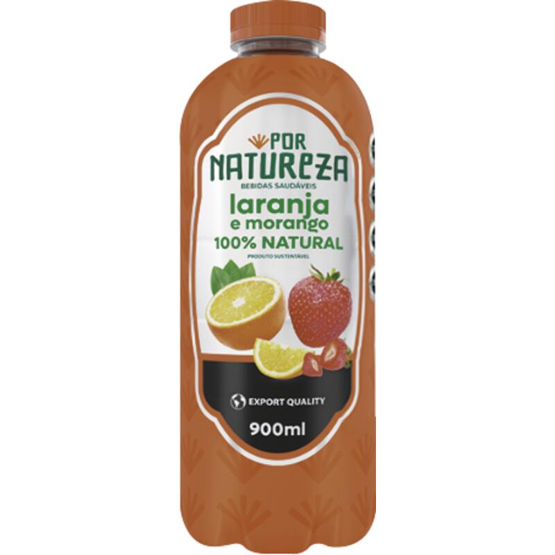 Suco Por Natureza Laranja e Morango 900ml