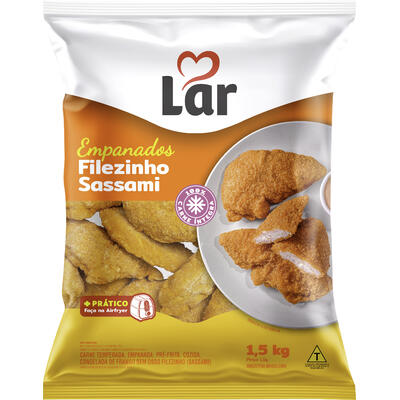 Filezinho Sassami Empanado Lar 1,5kg