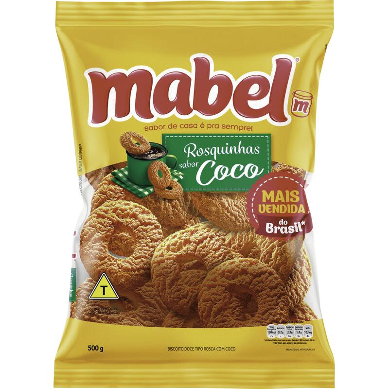 Biscoito Rosquinha Mabel Coco 500g