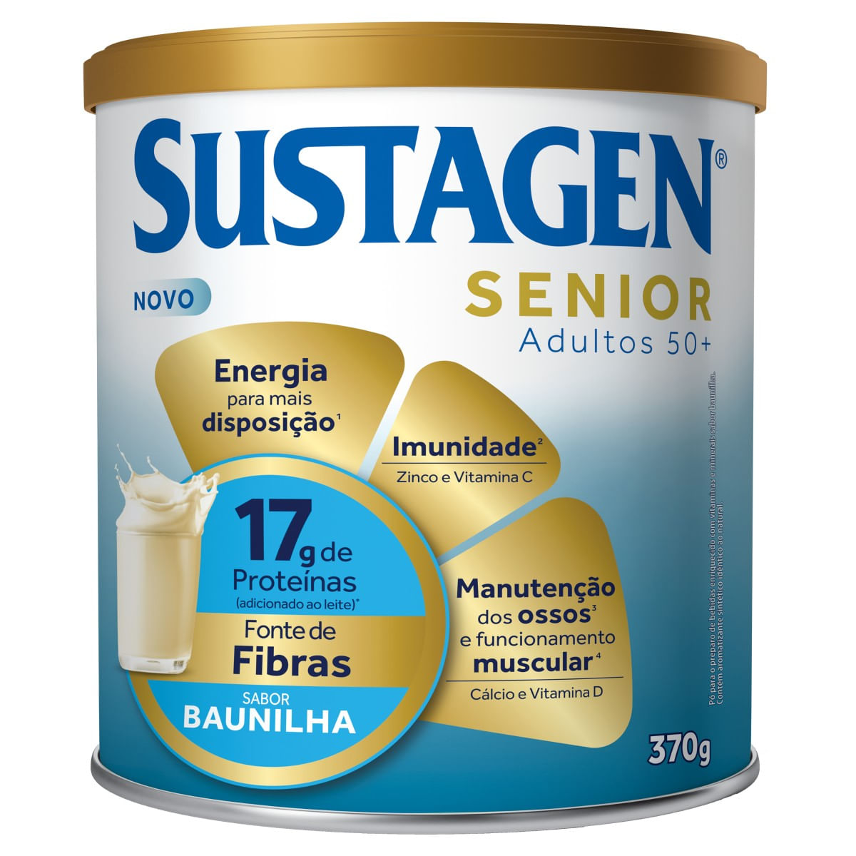 Alimento em Pó Sustagen Senior sabor Baunilha 370g