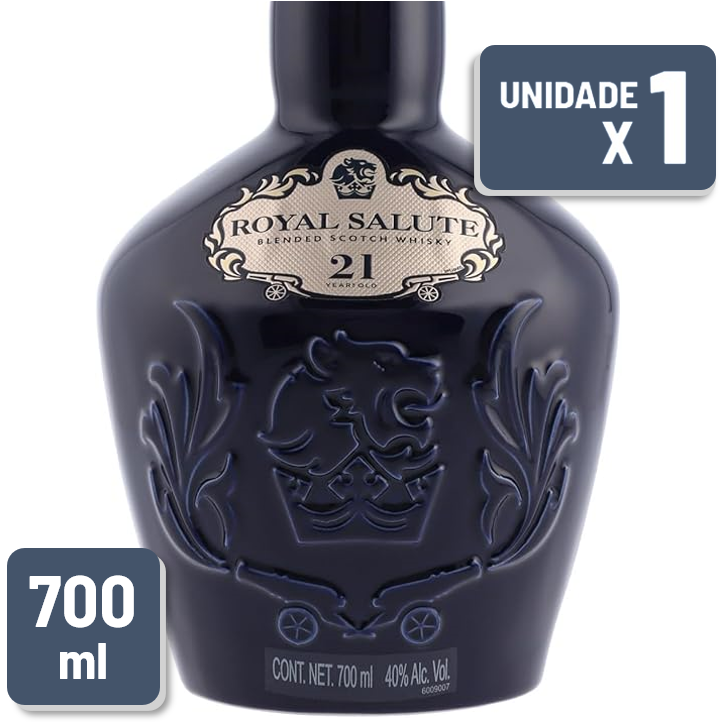 Whisky Royal Salute 21 Anos Garrafa Vidro 700ml