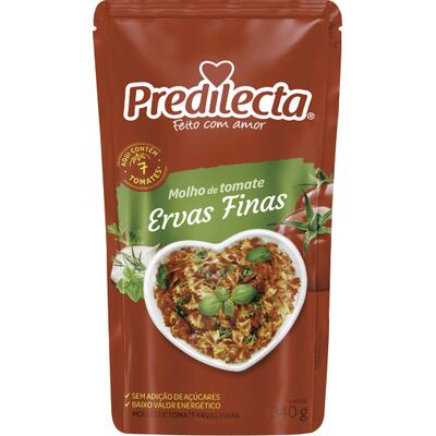 Molho de Tomate Predilecta Ervas Finas 340g