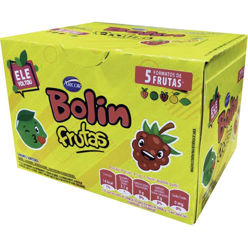 Chiclete Bolin Arcor Frutas 180g