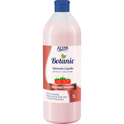 Sabonete Líquido Alyne Botanic Morango Silvestre 1L
