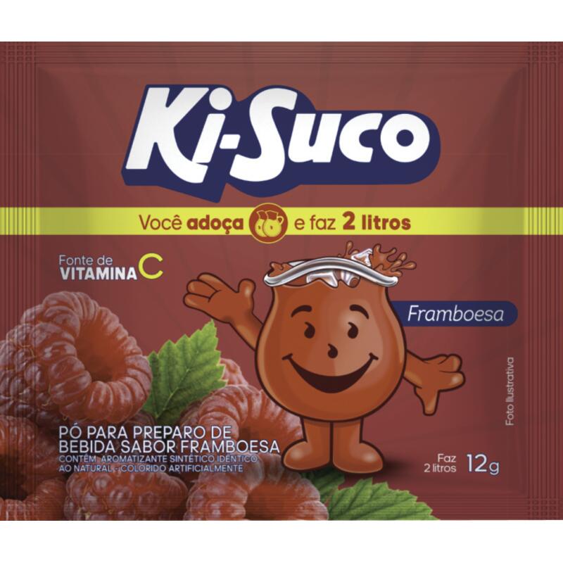 Refresco em Pó Ki-Suco Framboesa 12g