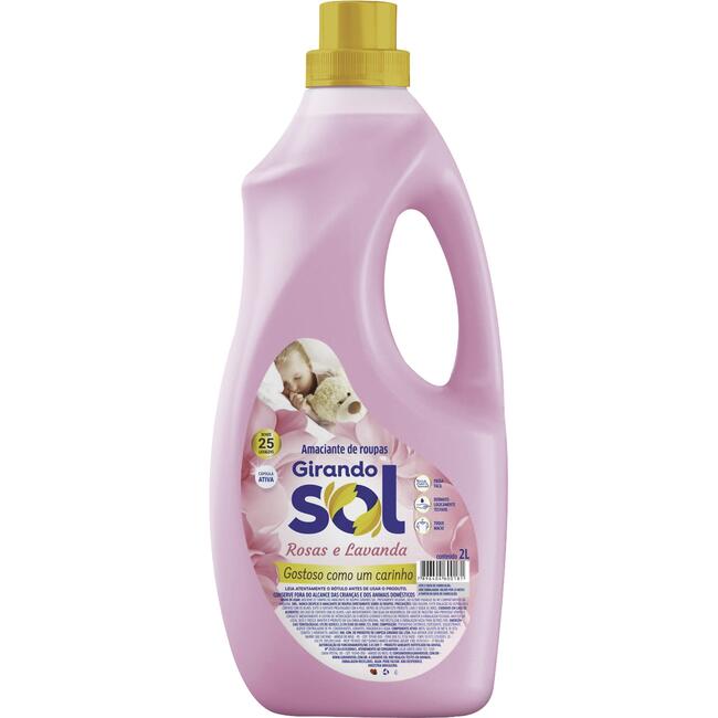 Amaciante para Roupas Girando Sol Rosa 2L
