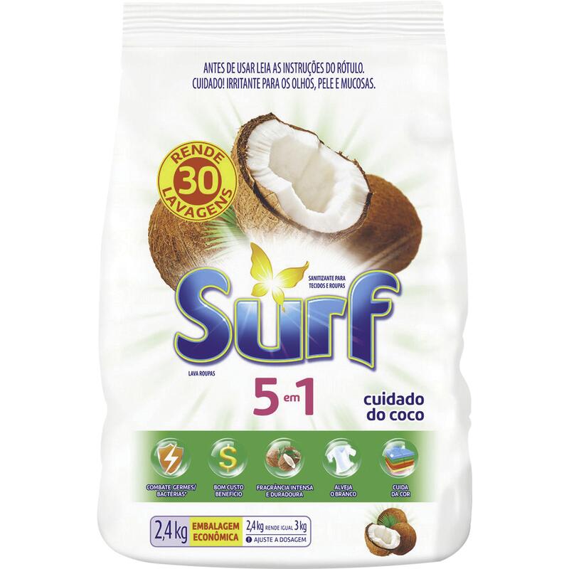 Sanitizante em Pó Surf Coco 2,4kg