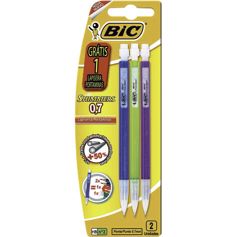Lapiseira Bic Shimmers 0.7 3 un