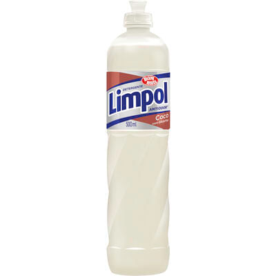 Detergente Líquido Lava Louças LIMPOL Coco 500ml