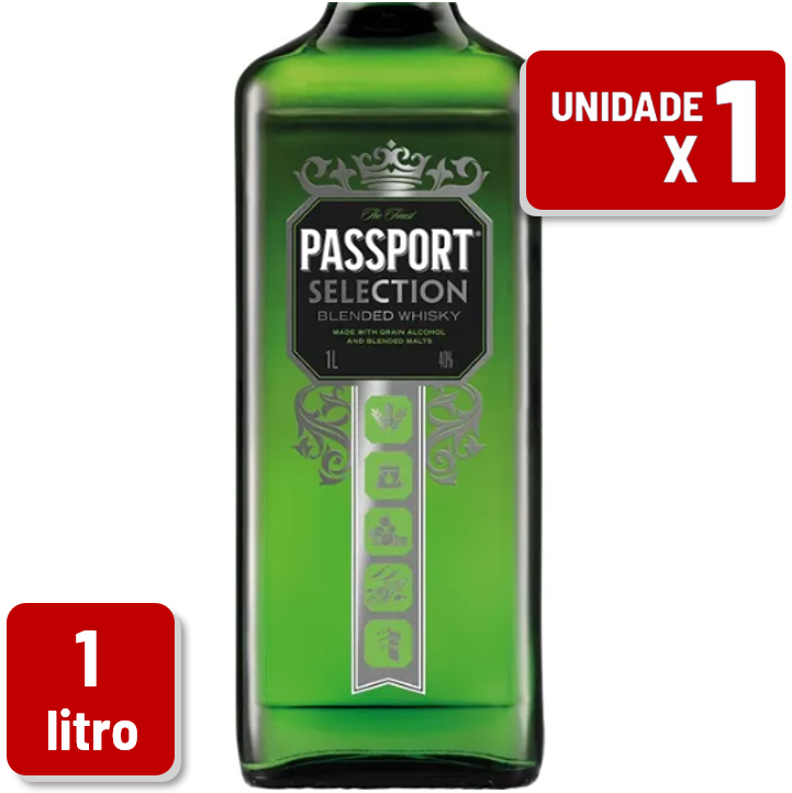 Whisky Passport Selection Garrafa Vidro 1L