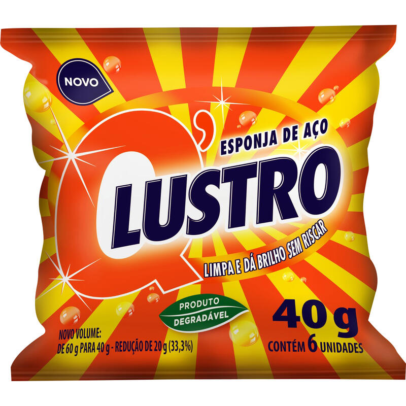 Lã de Aço Q'Lustro 40g
