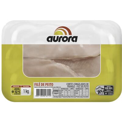 Filé de Peito de Frango Aurora Congelado 1kg