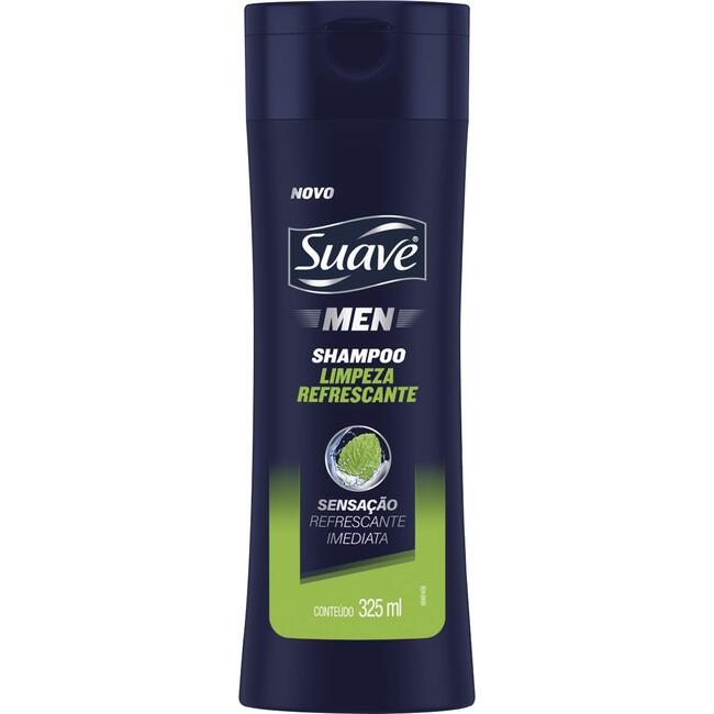 Shampoo Suave Men Limpeza refrescante 325ml