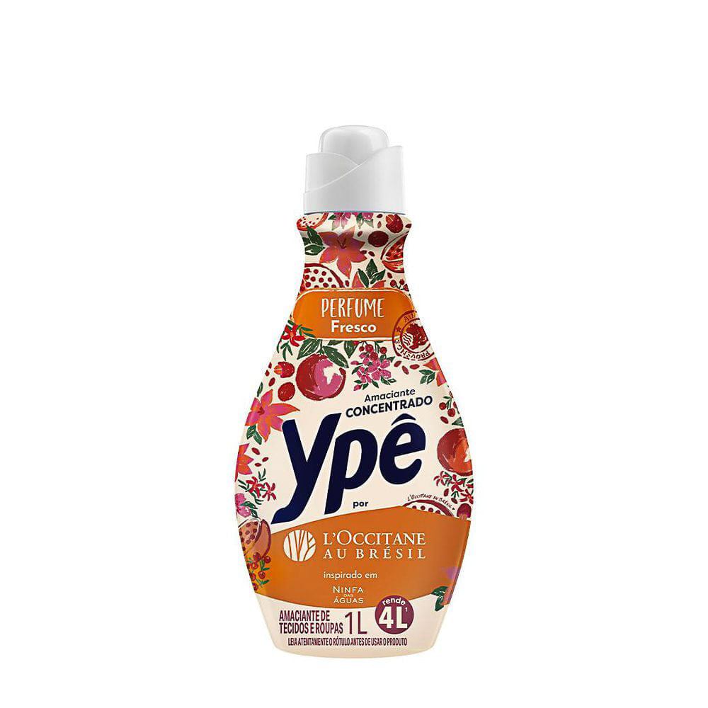 Amaciante Concentrado Ypê L'Occitane au Brésil Ninfa das Águas 1 Litro