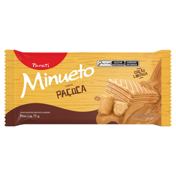 Biscoito Wafer Minueto 73g - Paçoca