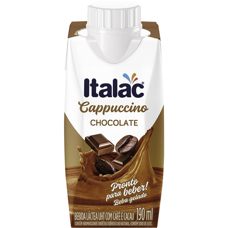 Bebida Láctea Italac Cappuccino Chocolate 190ml