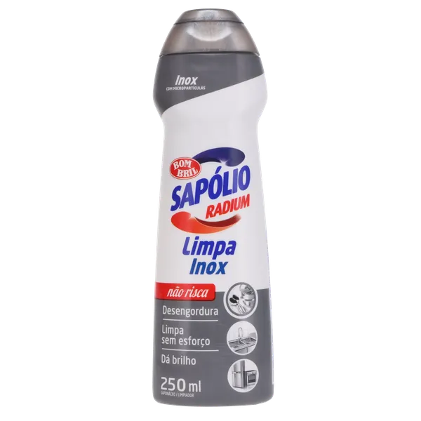 Saponáceo Cremoso Radium 250ml - Limpa-inox