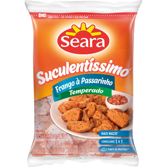 Frango a Passarinho Seara Congelado Temperado IQF 1kg