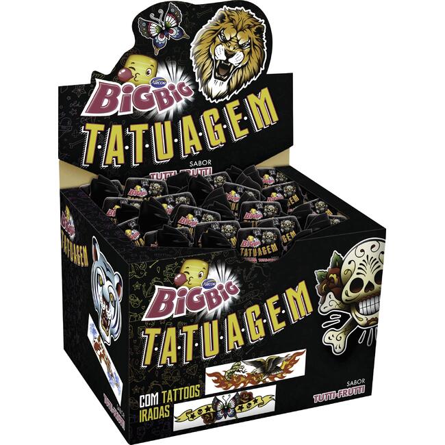 Chiclete Arcor Tattoo Big Big Tutti Frutti 280g