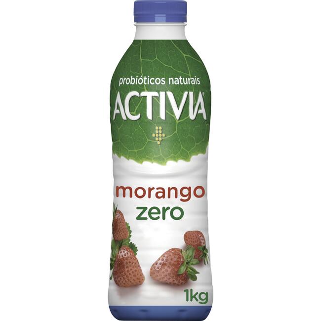 Leite Fermentado Activia Zero Morango 1kg