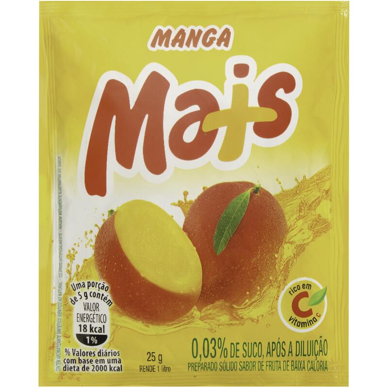 Refresco em Pó Mais Manga 25g