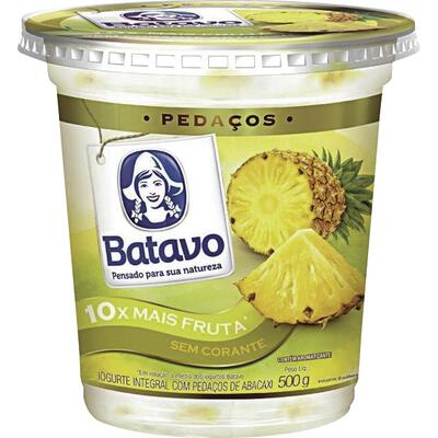Iogurte com Pedaços de Fruta Batavo Abacaxi 500g