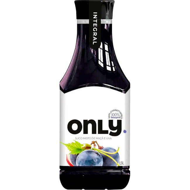 Suco Integral Only Uva e Maçã 1,5L