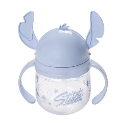 Caneca Infantil C/canudo Stitchi Plasutil 260ml
