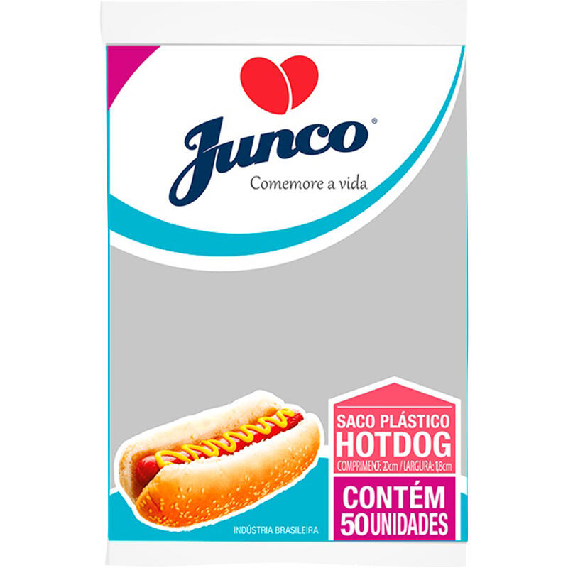 Saco Plástico Junco Hot Dog 50 un