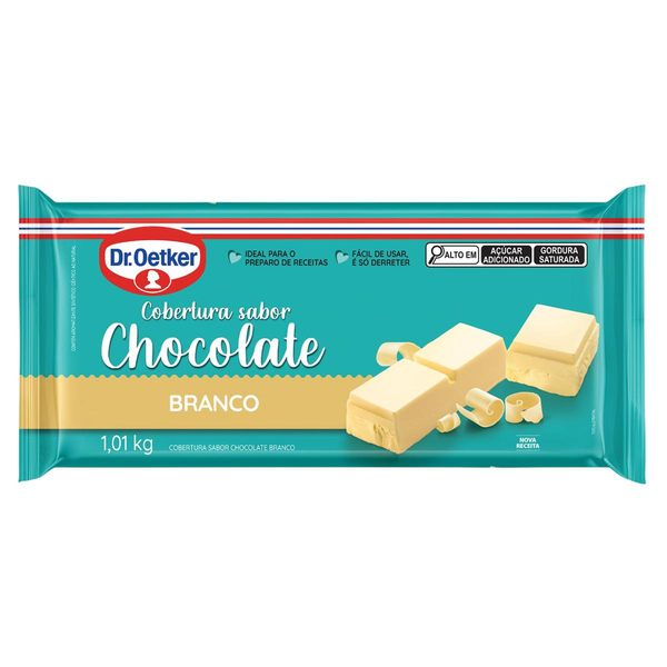 Cobertura de Chocolate Dr. Oetker 1,01Kg - Chocolate Branco