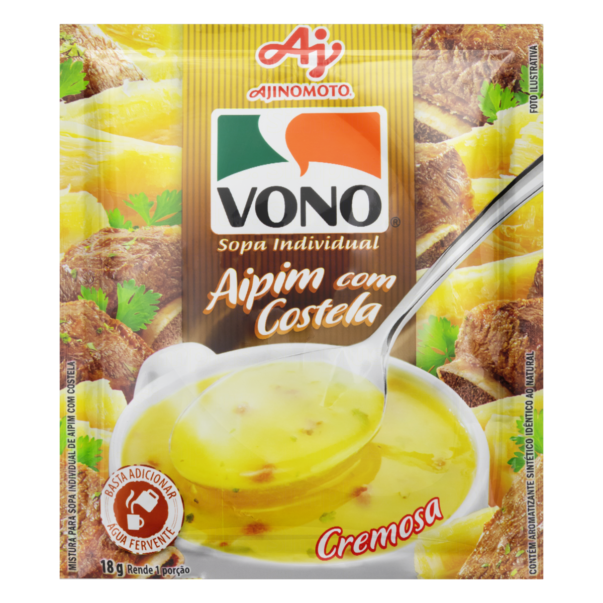 Sopa Vono Aipim com Costela 18g