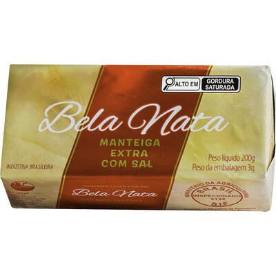 Manteiga Bela Nata Com sal 200g