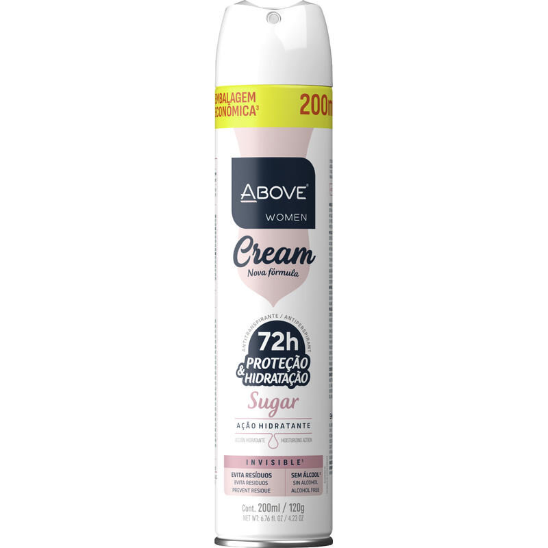 Desodorante Aerossol Above Cream Sugar 200ml
