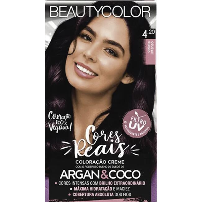 Tintura para Cabelo Beauty Color 4.20 Kit