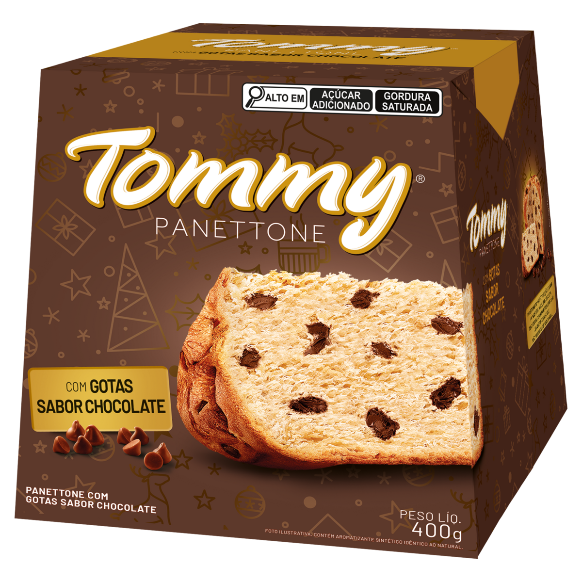 Panettone TOMMY Gotas de Chocolate 400g
