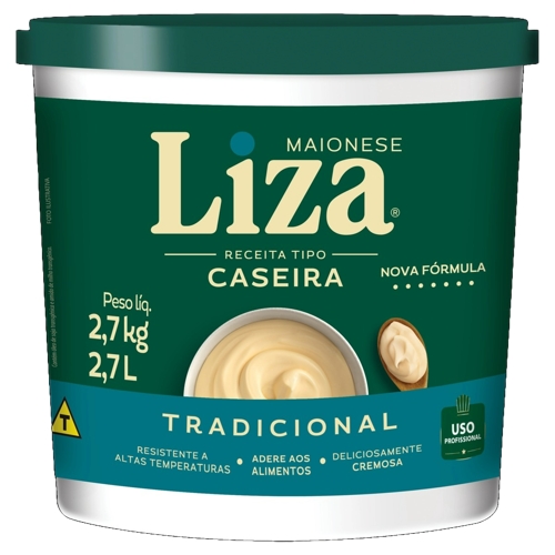 Maionese Liza Caseira 2,700kg Balde