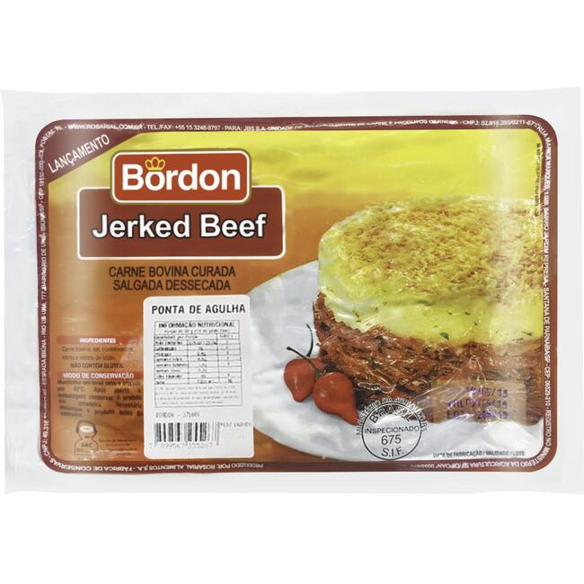 Jerked Beef Bordon Ponta de agulha 1kg