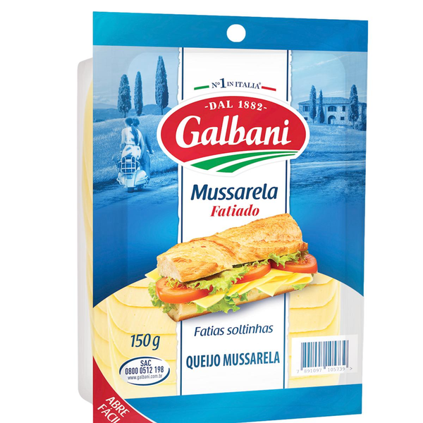 Queijo Mussarela GALBANI Fatiado 150g
