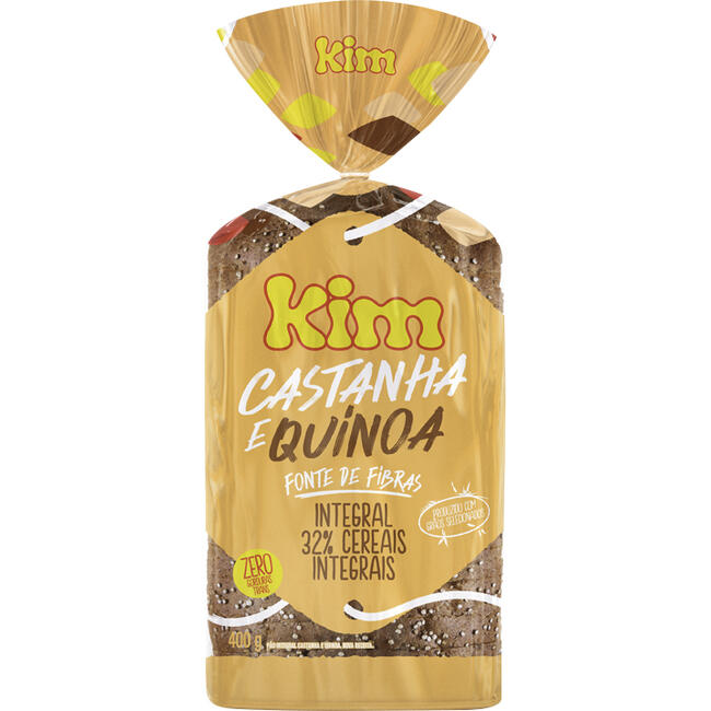 Pão de Forma Kim Castanha e Quinoa 400g