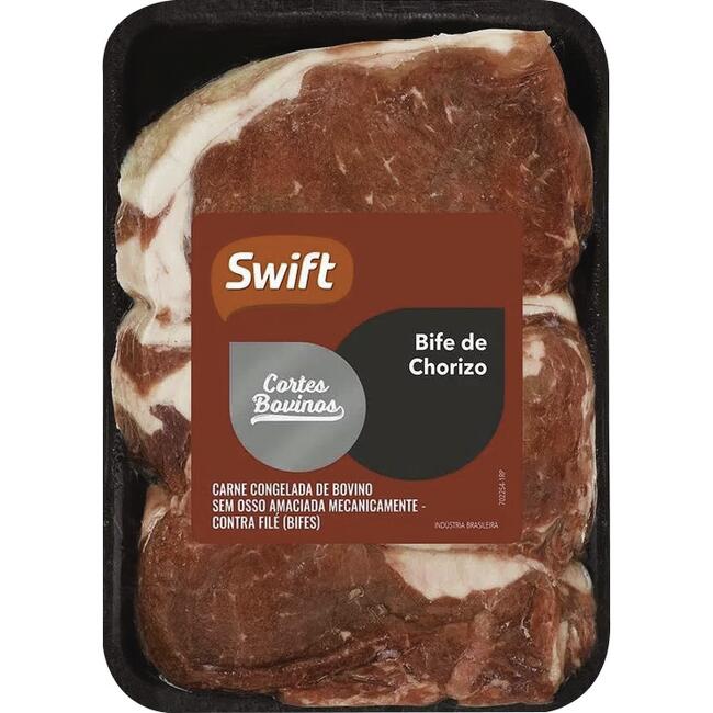Carne Bovina Bife Chorizo Swift Congelada 1kg