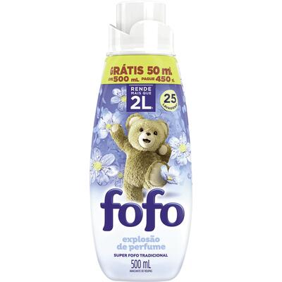 Amaciante para Roupas Concentrado Fofo Azul 500ml