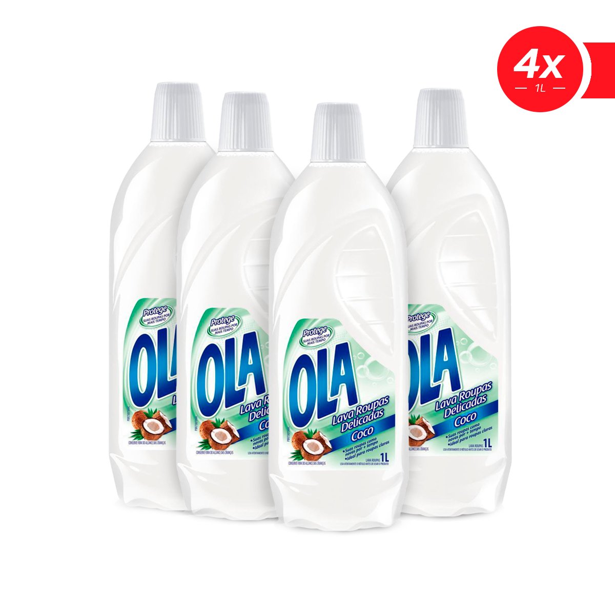 Lava Roupas Ola Coco 1000ml - Leve 4 pague 3