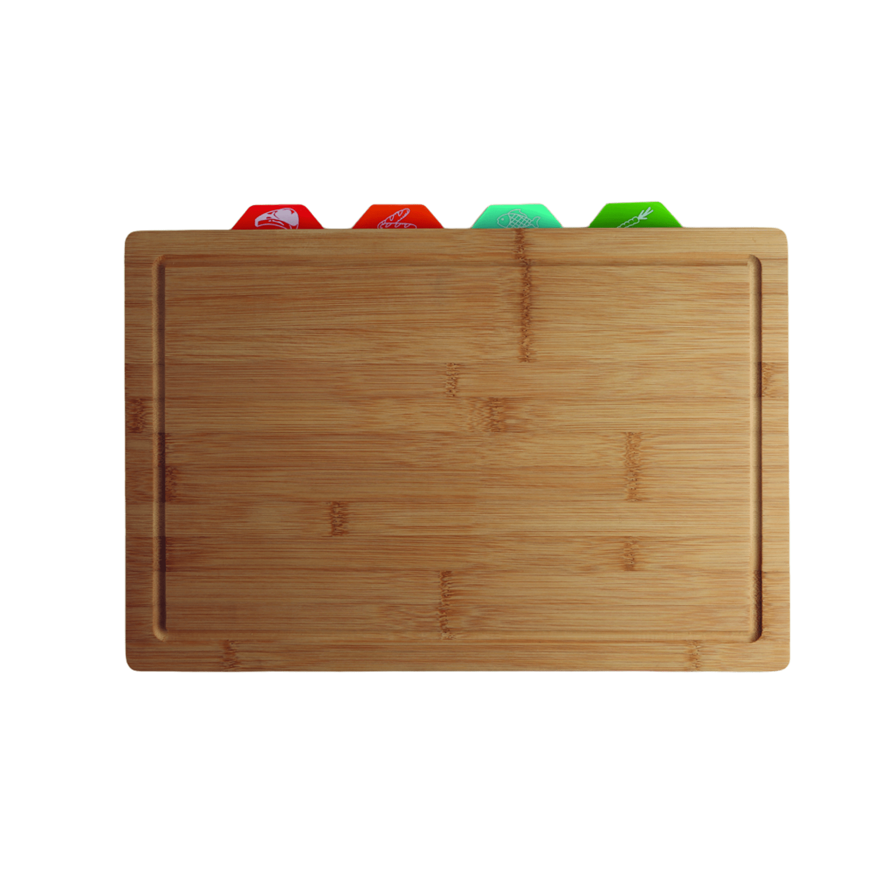 Kit de Tábuas Color Bambu e Plástico 42cm com 5 Peças - A\CASA