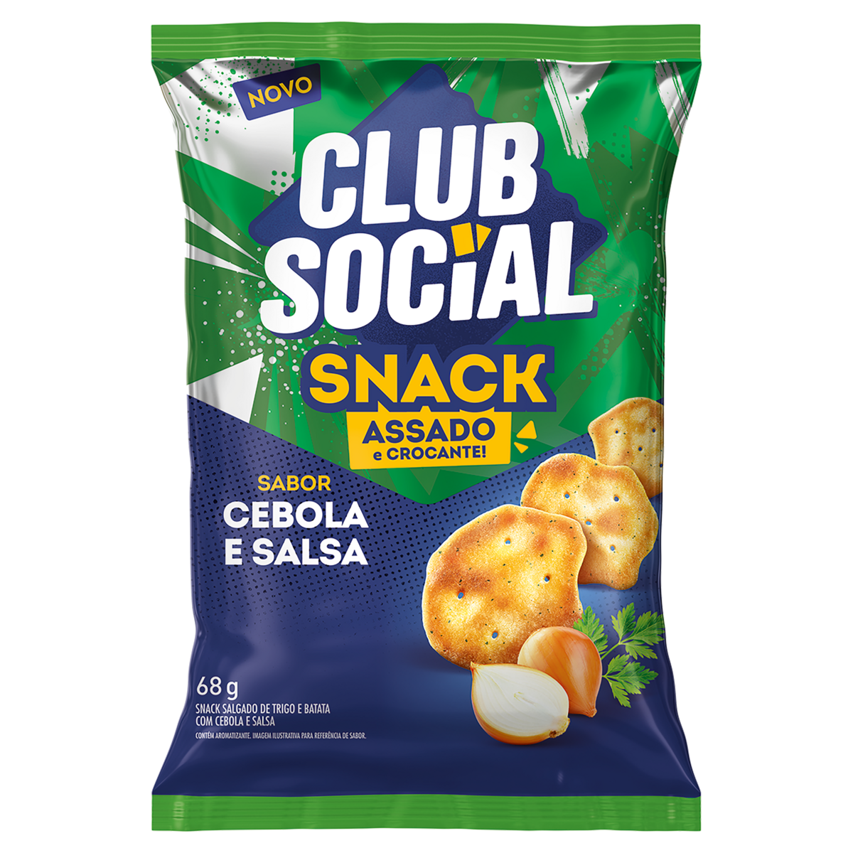 Snack CLUB SOCIAL Cebola e Salsa 68g