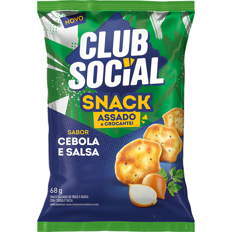 Snack CLUB SOCIAL Cebola e Salsa 68g