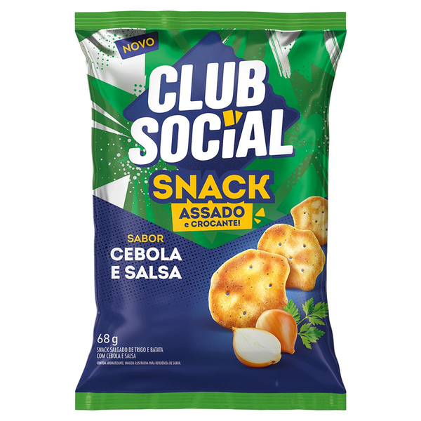 Snack CLUB SOCIAL Cebola e Salsa 68g