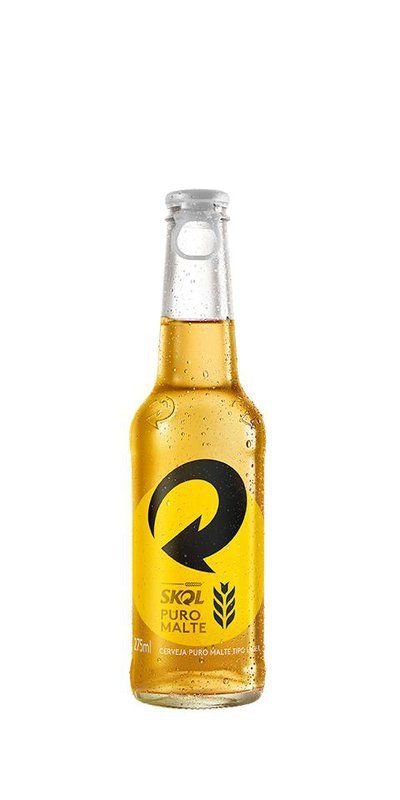 Cerveja SKOL Puro Malte 275ml Long Neck