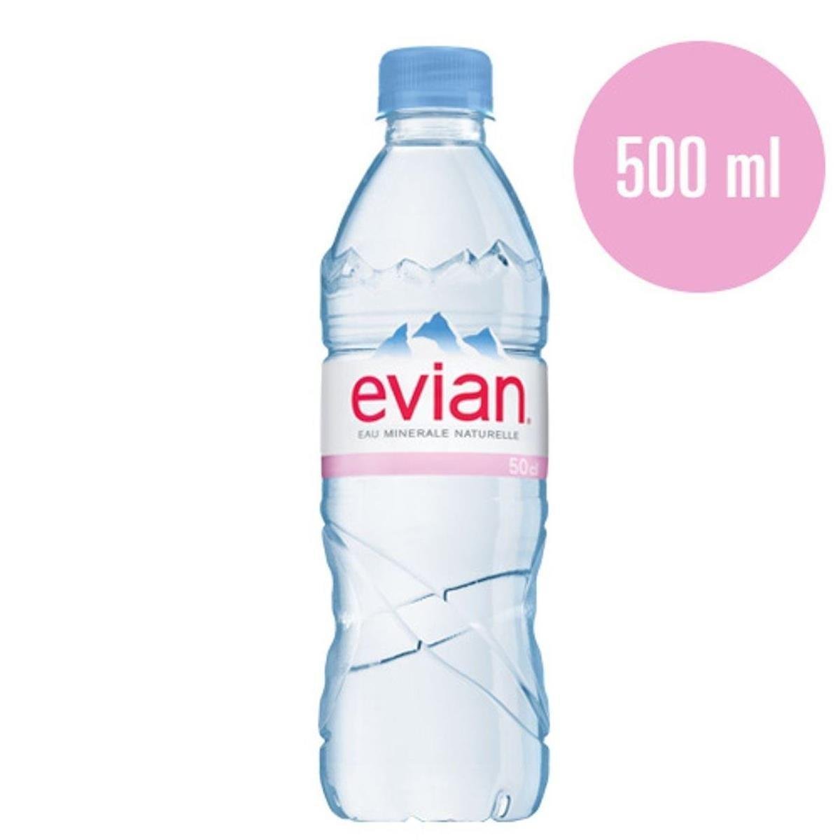 Água Mineral sem Gás EVIAN Garrafa 500ml