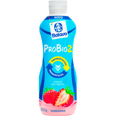 Iogurte Probio2 Batavo Morango 850g